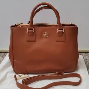 Tory Burch Robinson Double Zip Tote Satchel